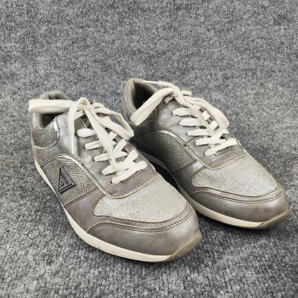 GUESS Shoes Womens Size 10 Silver Glitter Athletic Low Top Sneakers WGEILA-C - Picture 8 of 16